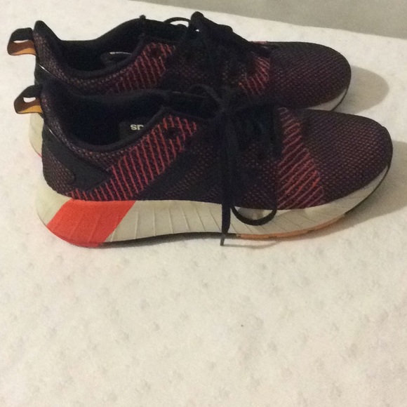 Adidas Cloudfoam black & red men sneakers size #7 - Picture 4 of 8